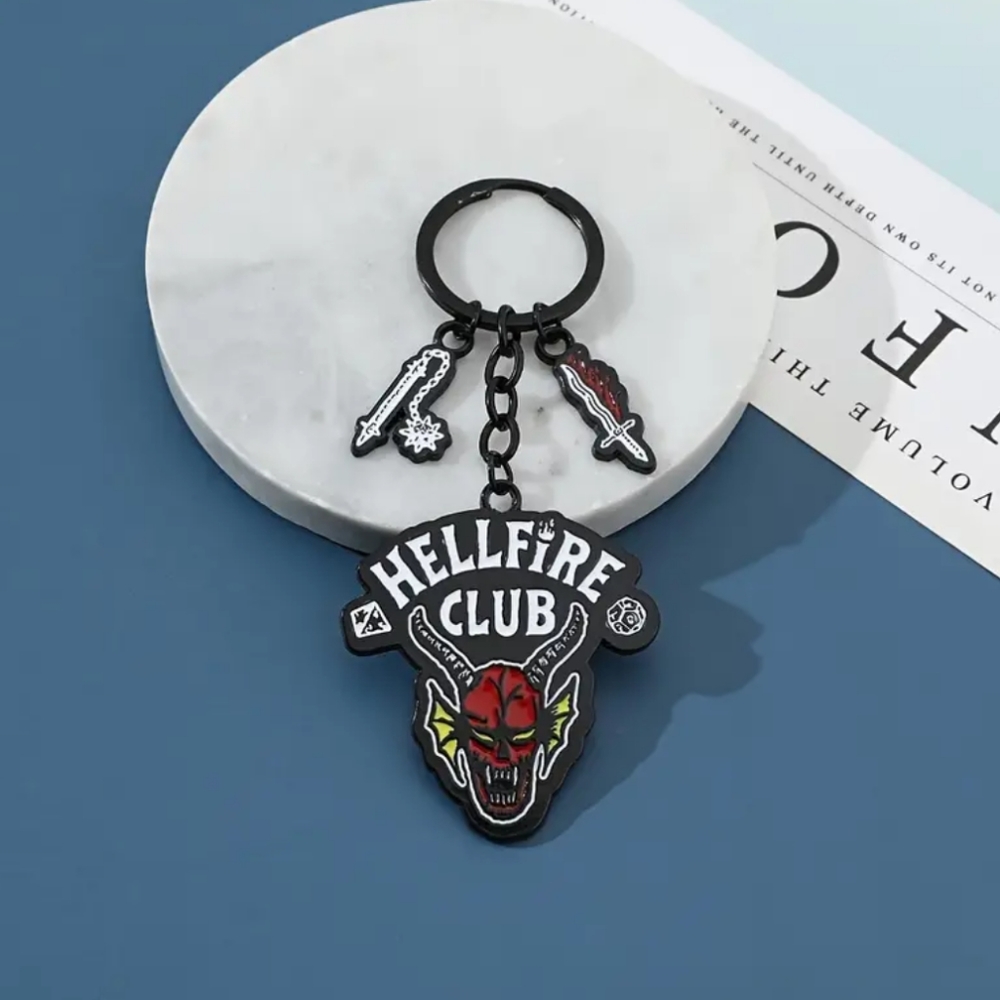 Stranger Things Hellfire Club Keychain
